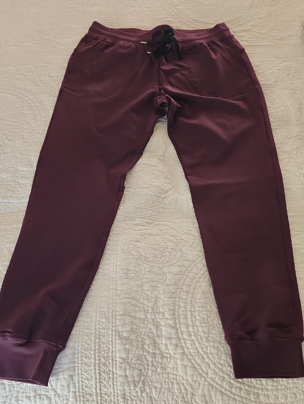 ZYIA Women's Deep Burgundy Jogger Pants